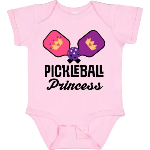 Bella Canvas Pickleball Princess Baby One-piece Infant Creeper Bodysuit ...