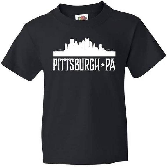 Bella Canvas Pittsburgh Pennsylvania Skyline PA Cities Travel City Toddler Shirt
