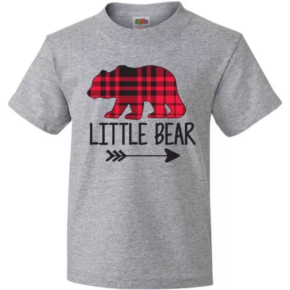 Bella Canvas Plaid Little Bear With Arrow Adventure Cute Adorable Jmg Toddler Shirt
