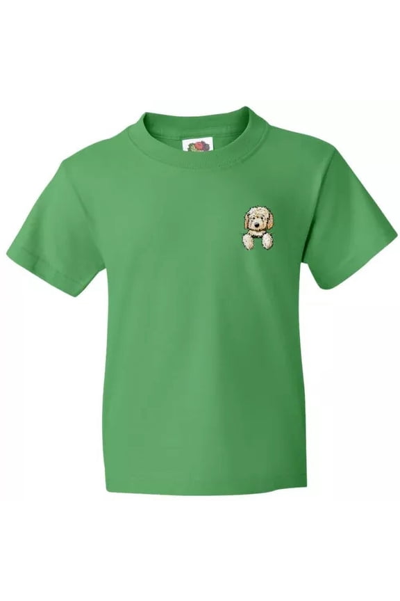 Bella Canvas Pocket Goldendoodle - KiniArt Doodle Dog Labradoodle Pet Toddler Shirt