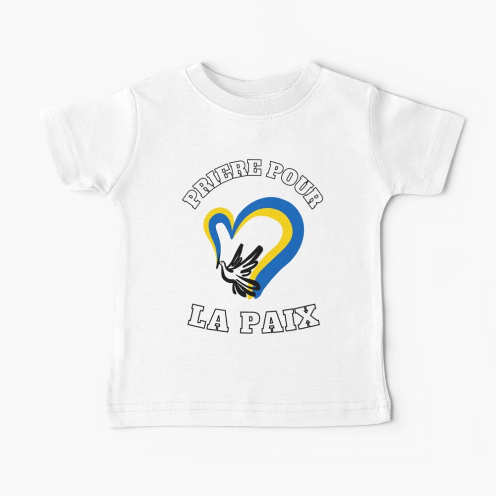 Bella Canvas Prayer for peace t shirt Ukraine gift Baby T-Shirt ...