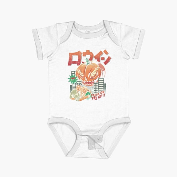 Bella Canvas Pumpkinzilla Short Sleeve Baby One-Piece Newborn Gender Neutral Outfit, Baby Boy Or Girl Bodysuit, Birrthday Gifts
