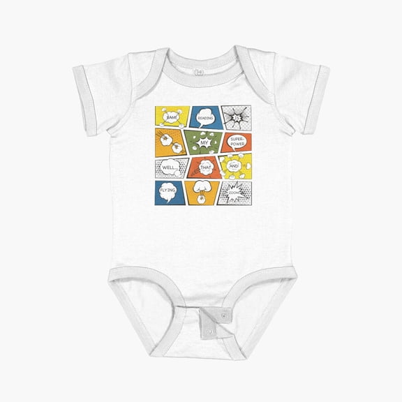 Bella Canvas Reading Is My Super Power Well That And Flying For Comic Book & Graphic Novel Fans Short Sleeve Baby One-Piece Newborn Gender Neutral Outfit, Baby Boy Or Girl Bodysuit, Birrthday Gifts