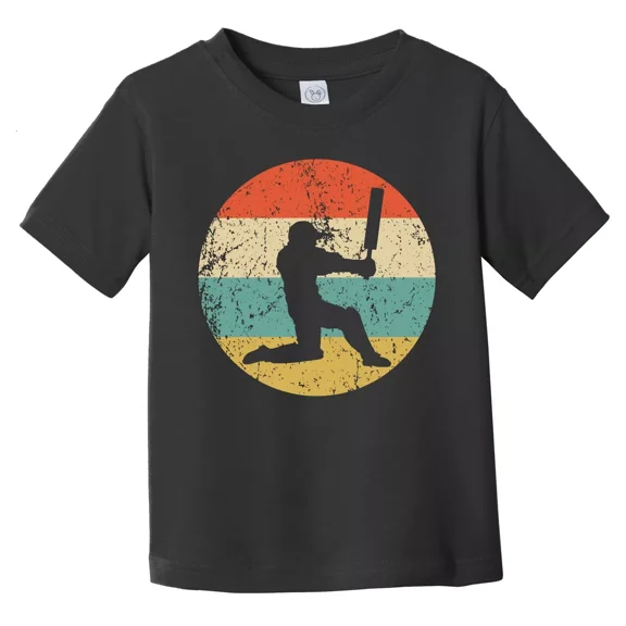 Bella Canvas Retro Cricket Player 1960's 1970's Style Cricket Toddler Boys & Girls Shirt, Gift for Baby or Kids