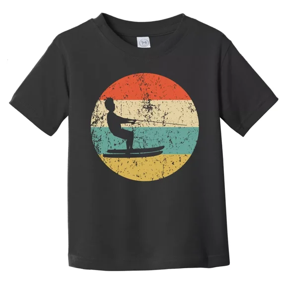 Bella Canvas Retro Waterskier Icon Waterskiing/ Toddler T-Shirt