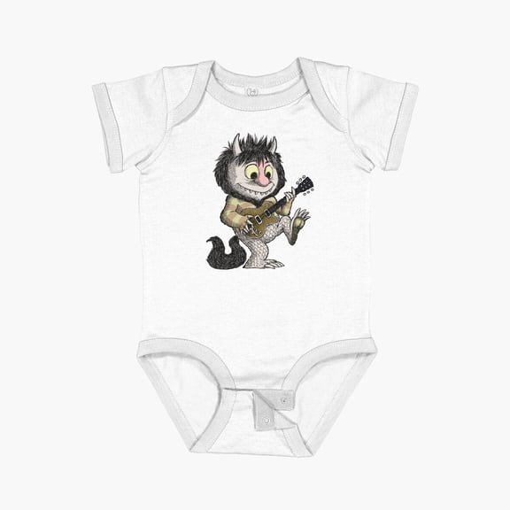 Bella Canvas Rockin' Wild Thing Short Sleeve Baby One-Piece Newborn Gender Neutral Outfit, Baby Boy Or Girl Bodysuit, Birrthday Gifts