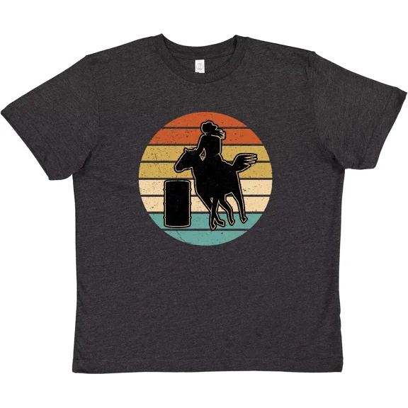 Bella Canvas Rodeo Barrel Racing Cowgirl Toddler T-Shirt Racer Horse Retro Apparel