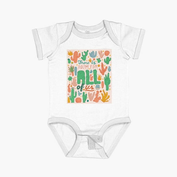 Bella Canvas Room For All Short Sleeve Baby One-Piece Newborn Gender Neutral Outfit, Baby Boy Or Girl Bodysuit, Birrthday Gifts
