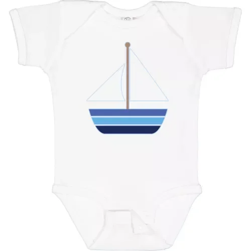 Bella Canvas Sailboat Nautical Sailing Infant Creeper Sailor Boats One-piece Hws Bodysuit