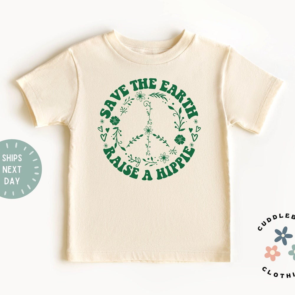 KIDS SHORT SLEEVE T-SHIRT 4-10 HYPED UP HIPPIE