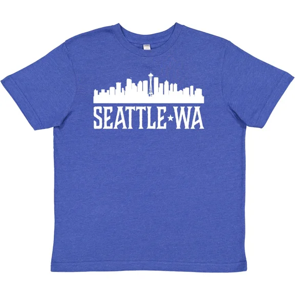 Bella Canvas Seattle Washington Skyline Wa Cities Toddler T-Shirt Travel Souvenir U S