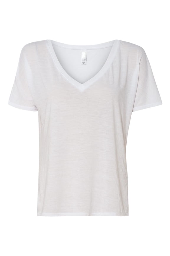 BELLA + CANVAS Womens Slouchy V-Neck Tee