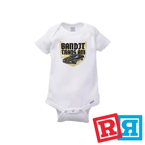 Bella Canvas Smokey Bandit Trans Am Gerber Baby OnesieÂ® Cotton White Short Sleeve Bodysuit