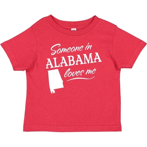 Bella Canvas Someone In Alabama Loves Me Baby Toddler Shirt State Home Family Kids Love