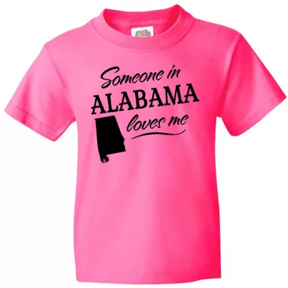 Bella Canvas Someone In Alabama Loves Me State Home Family Kids Gift Toddler Shirt