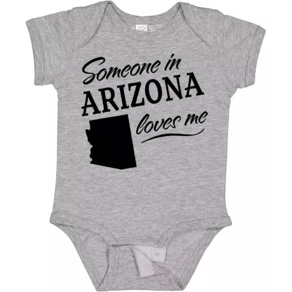 Bella Canvas Someone In Arizona Loves Me Baby State Home Family Kids Love Bodysuit