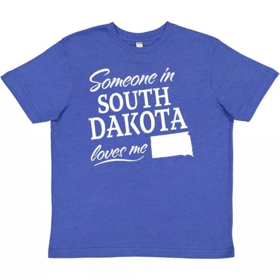 Bella Canvas Someone In South Dakota Loves Me State Home Grandparents Toddler Shirt