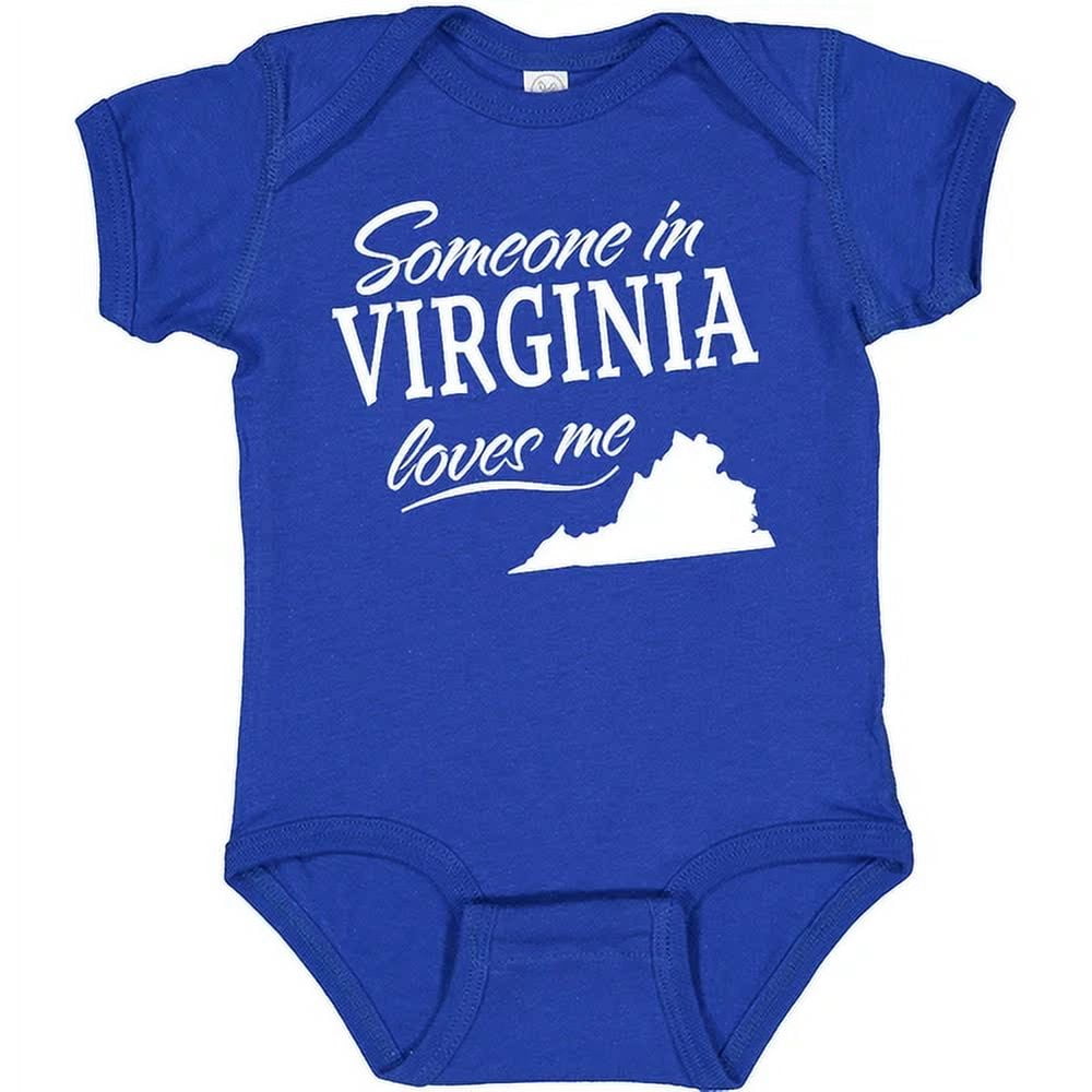 Someone In West Virginia Loves Me Baby Onesie - State Pride Infant Bodysuit, 100% Cotton, Printed In USA