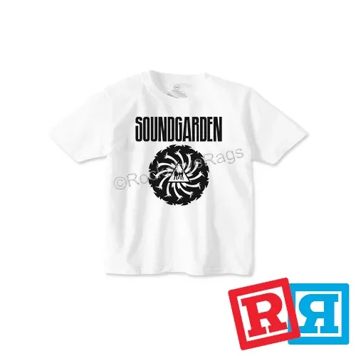 Bella Canvas Soundgarden Boys T-Shirt Cotton Crew Top Toddler White Short Sleeve