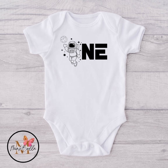 Bella Canvas with Space Birthday Outer Space First Trip Around Sun Aerospace Birthday Out Of This World Cool Baby Clothing, Baby Boy or Girl Bodysuit Gift