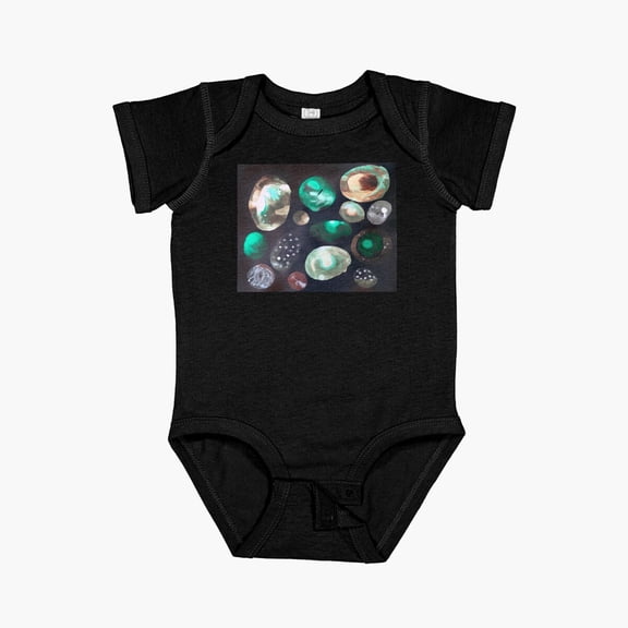 Bella Canvas Space Rocks Short Sleeve Baby One-Piece Newborn Gender Neutral Outfit, Baby Boy Or Girl Bodysuit, Birrthday Gifts