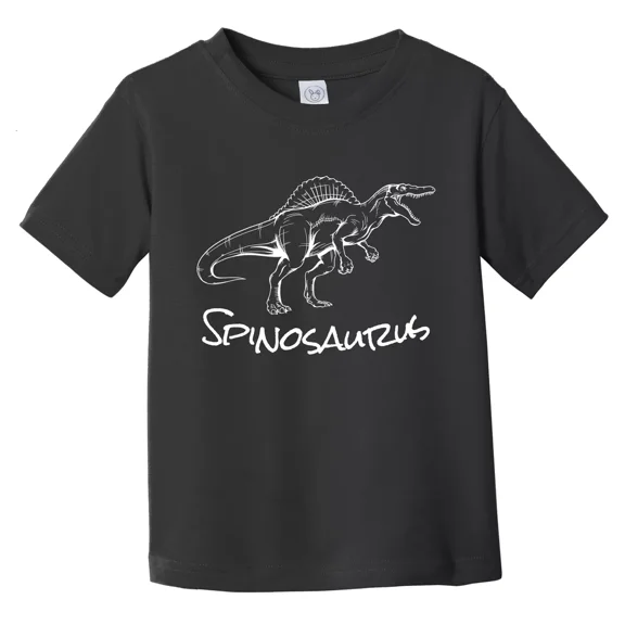 Bella Canvas Spinosaurus Sketch Cool Prehistoric Animal Dinosaur Toddler Boys & Girls Shirt, Gift for Baby or Kids