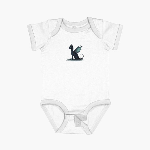 Bella Canvas Spirit Guide - Dragon Short Sleeve Baby One-Piece Newborn Gender Neutral Outfit, Baby Boy Or Girl Bodysuit, Birrthday Gifts