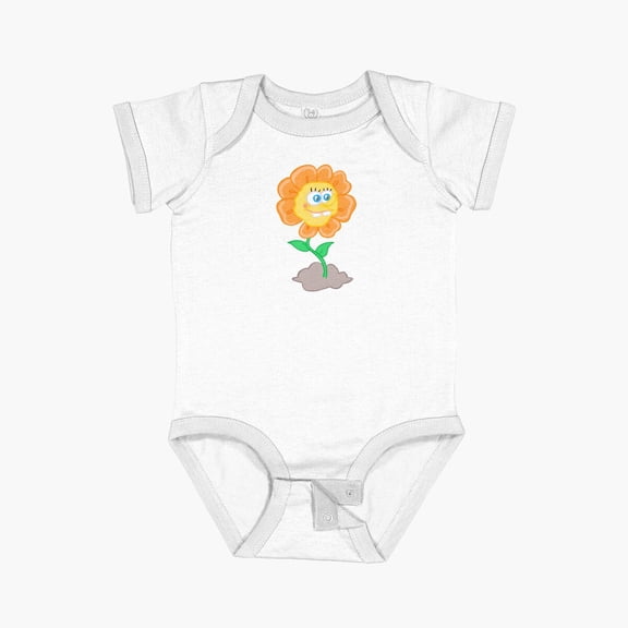 Bella Canvas Spongebob Flower! Short Sleeve Baby One-Piece Newborn Gender Neutral Outfit, Baby Boy Or Girl Bodysuit, Birrthday Gifts