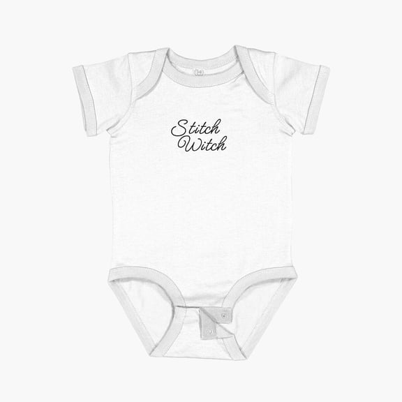 Bella Canvas Stitch Witch Short Sleeve Baby One-Piece Newborn Gender Neutral Outfit, Baby Boy Or Girl Bodysuit, Birrthday Gifts
