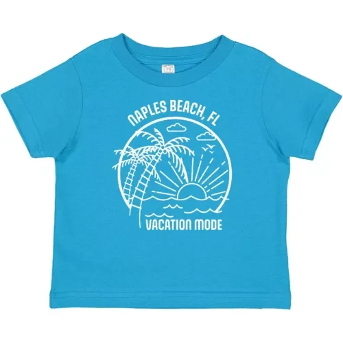 Bella Canvas Summer Vacation Mode Naples Beach Florida Baby Toddler Shirt Sunshine Fun