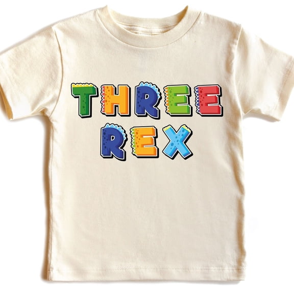 Bella Canvas T-rex Tshirt, Three Asaurus Shirt, Third Birthday Shirt, 3rh Birthday Gift, Toddler Size Three Shirt, Dinosaur Kids Shirt, Three Rex Shirt