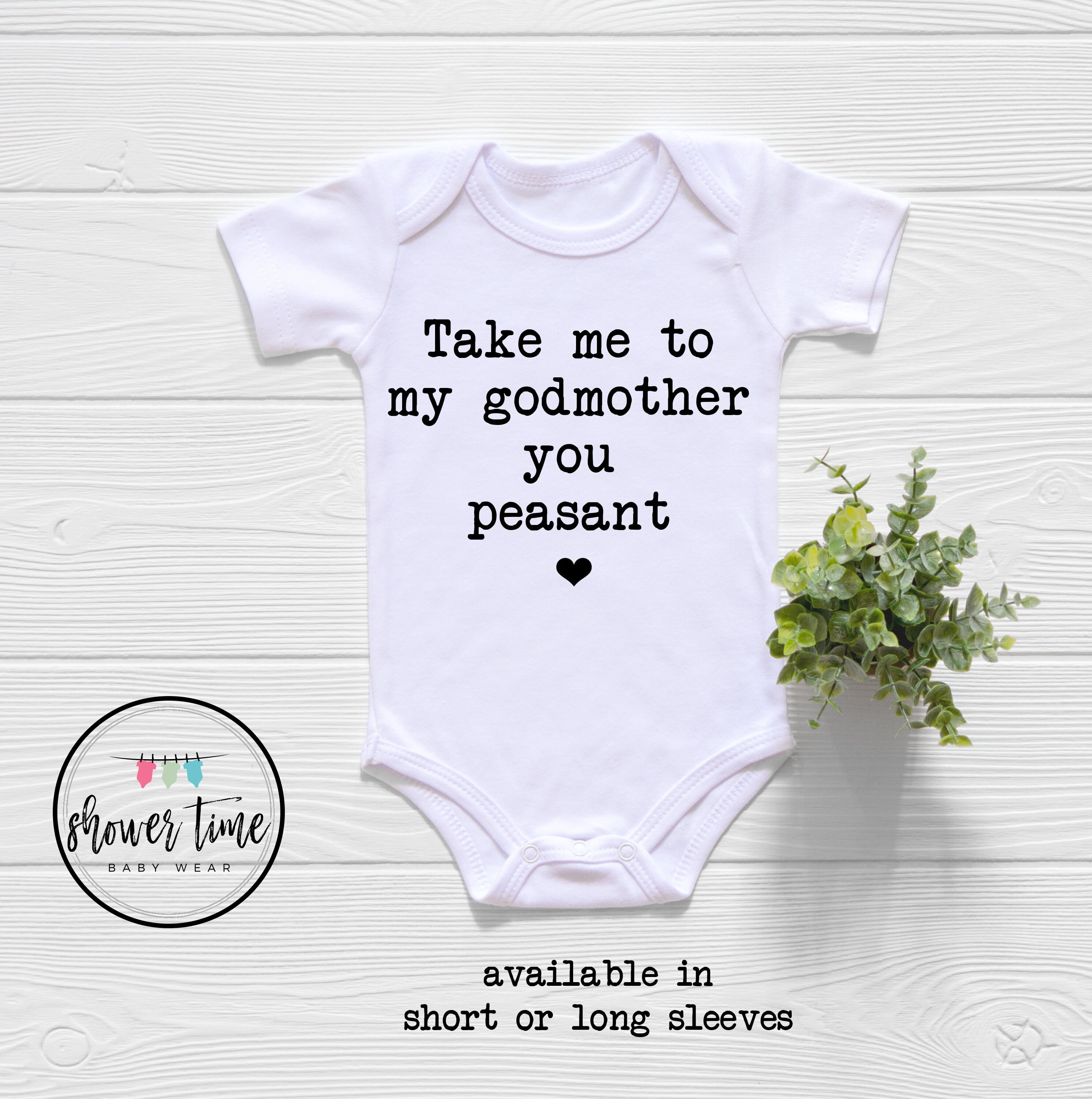 Cute And Single Godmother Poem Baby Bodysuit