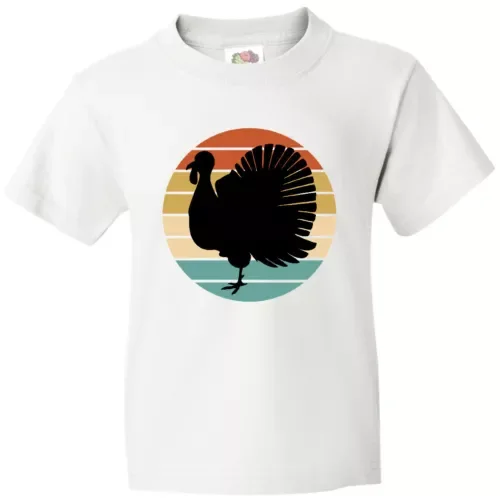 Bella Canvas Thanksgiving Holiday Turkey Dinner Outfit Retro Funny Toddler Shirt