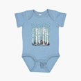 thumbnail image 1 of Bella Canvas The Birches Short Sleeve Baby One-Piece Newborn Gender Neutral Outfit, Baby Boy Or Girl Bodysuit, Birrthday Gifts, 1 of 3