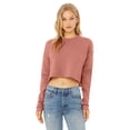 thumbnail image 1 of Bella + Canvas, The Ladies' Cropped Fleece Crew - MAUVE - S, 1 of 2