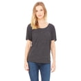 thumbnail image 1 of Bella + Canvas, The Ladies' Slouchy T-Shirt - CHRCL BLK SLUB - S, 1 of 2