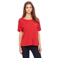thumbnail image 1 of Bella + Canvas, The Ladies' Slouchy T-Shirt - RED SPECKLED - S, 1 of 2