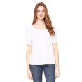 thumbnail image 1 of Bella + Canvas, The Ladies' Slouchy T-Shirt - WHITE - M, 1 of 2