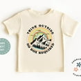 Bella Canvas Think Outside No Box Required Kids Shirt, Outdoor Lover ...