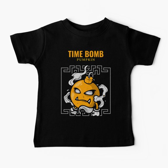 Bella Canvas Time Bomb Ninja Pumpkin Baby T-Shirt