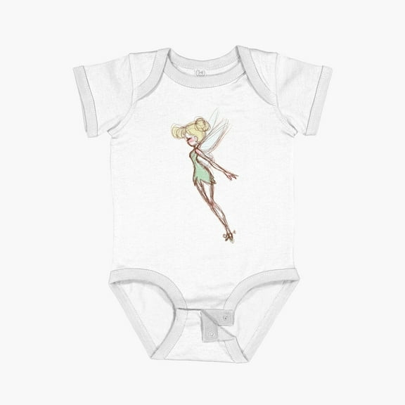 Bella Canvas Tinkerbell Short Sleeve Baby One-Piece Newborn Gender Neutral Outfit, Baby Boy Or Girl Bodysuit, Birrthday Gifts
