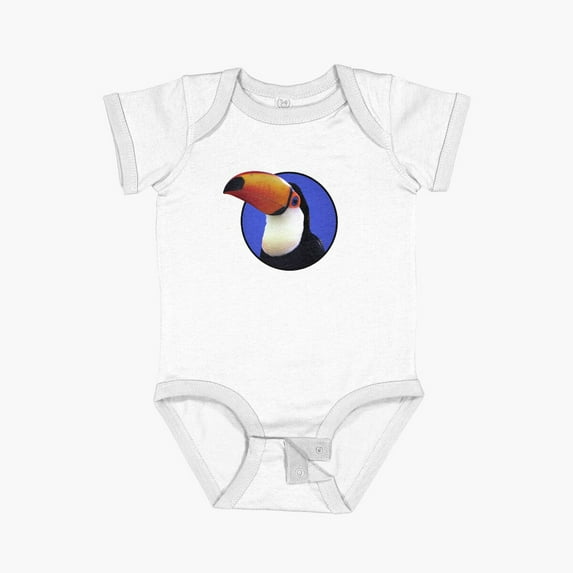 Bella Canvas Toco Toucan Short Sleeve Baby One-Piece Newborn Gender Neutral Outfit, Baby Boy Or Girl Bodysuit, Birrthday Gifts