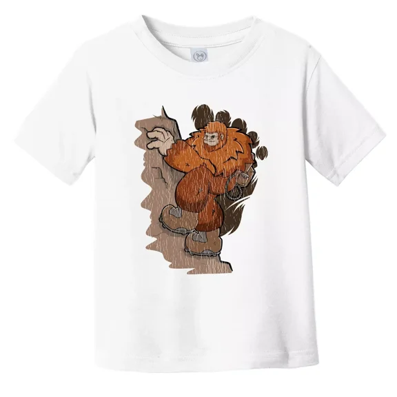 Bella Canvas Toddler Bigfoot Mountaineering Shirt - Sasquatch Rock Climbing Toddler Boys & Girls Shirt, Gift for Baby or Kids