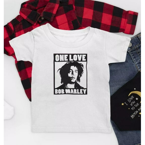 Bella Canvas Toddler Boys Girls Bob Marley Rasta Tshirt Reggae Kids Clothing Boys & Girls Shirt, Gift for Baby or Kids