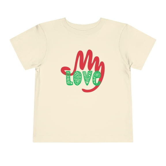 Bella+Canvas Toddler My Love Short Sleeve Tee