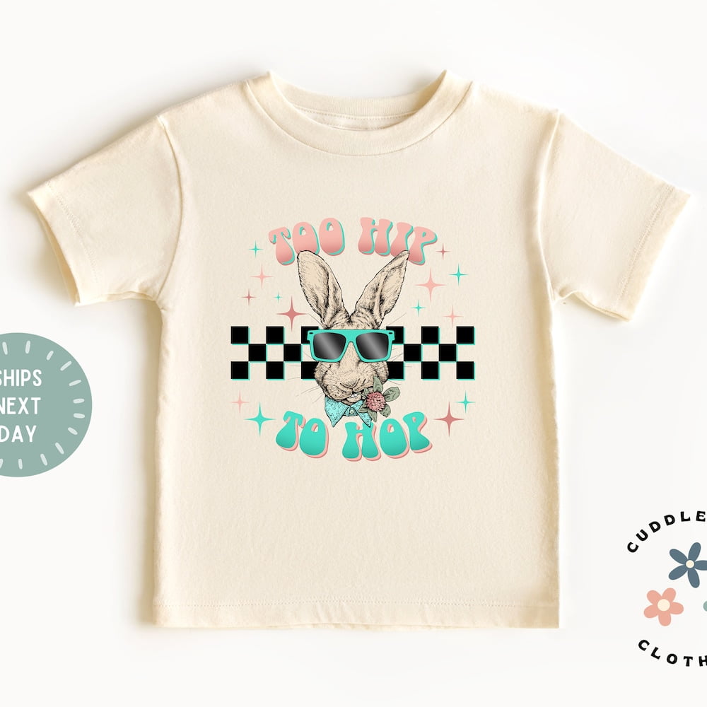 Easter Hop Bunny Handmade Tee