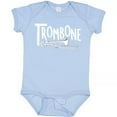 thumbnail image 1 of Bella Canvas Trombone Rough White Text Baby Bodysuit Horn Instrument Barthol Jazz Baby Bodysuit, 1 of 3