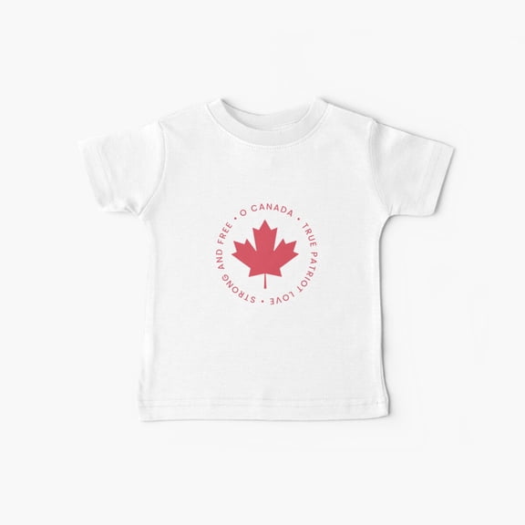 Bella Canvas True Patriot Love Canada Baby T-Shirt