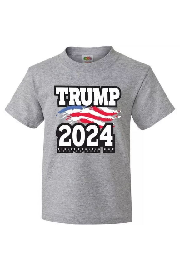 Bella Canvas Trump For President 2024 With Flag Politics Voting Vote Toddler Shirt