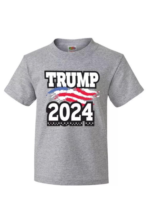Bella Canvas Trump For President 2024 With Flag Politics Voting Vote Toddler Shirt